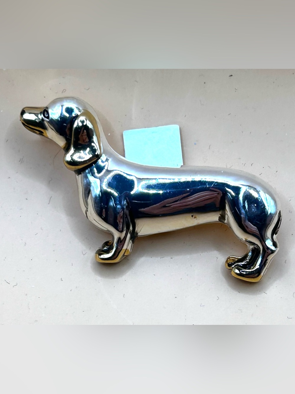 Two tone dog Broach nwt